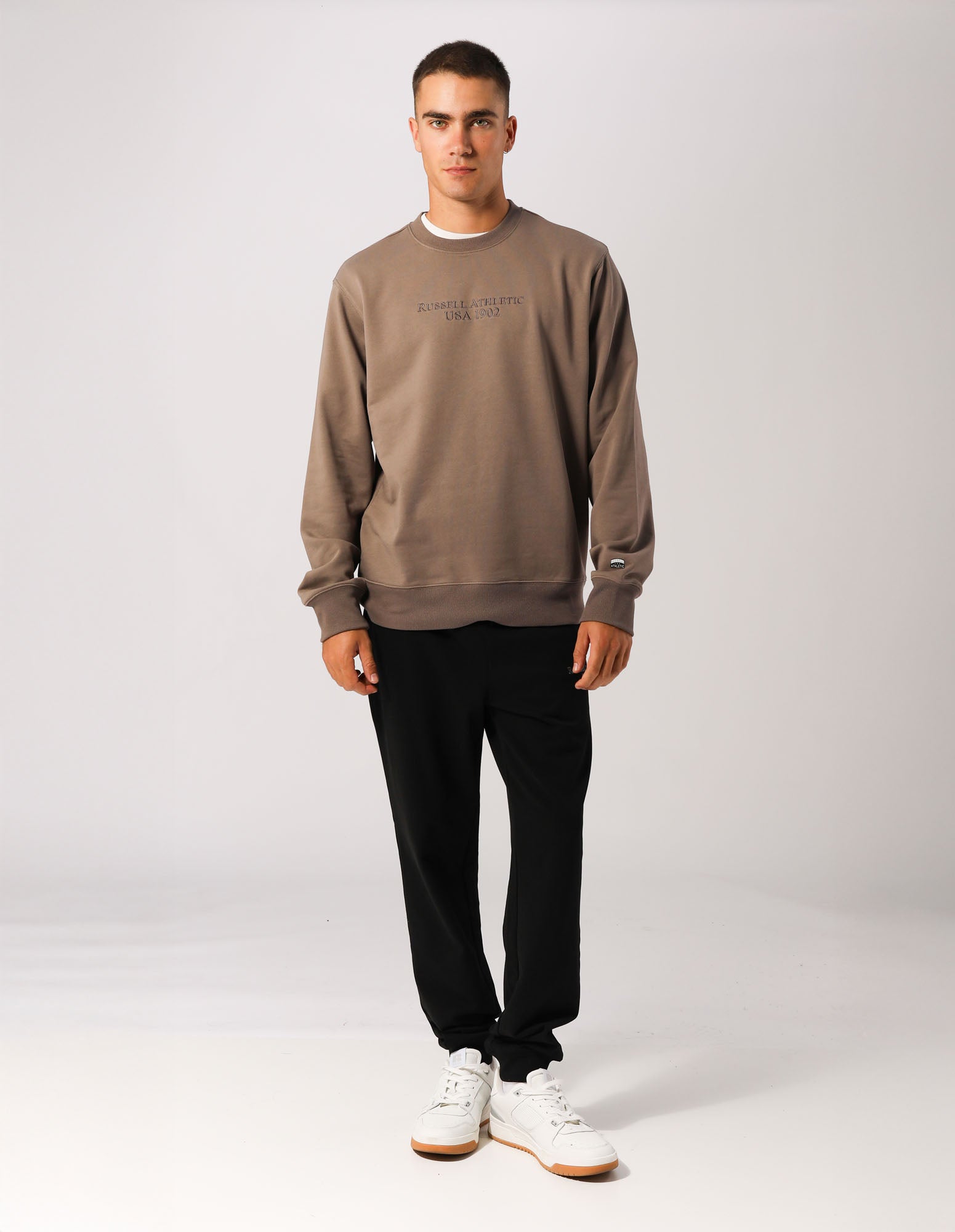 Russell Athletic Australia Men's USA 1902 Cuff Trackpant - Black True Since 1902