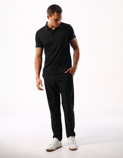 R Logo Active Stretch Men's Pant - Black