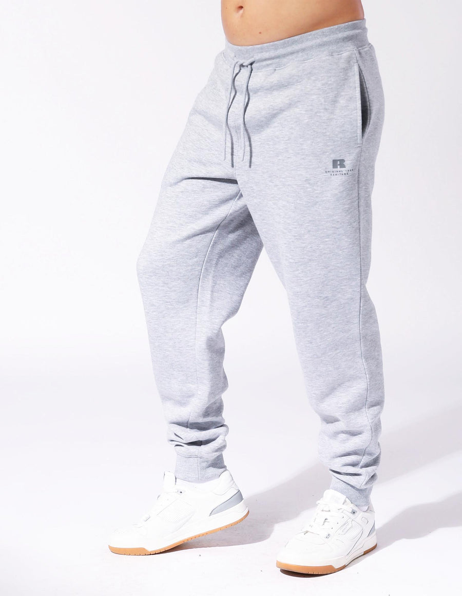 Men's Brooklyn Cuffed Track Pants in Grey Marle Colour