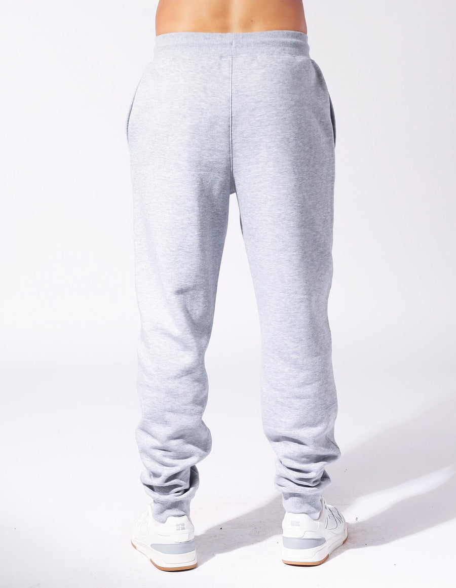 Men's Brooklyn Cuffed Track Pants in Grey Marle Colour