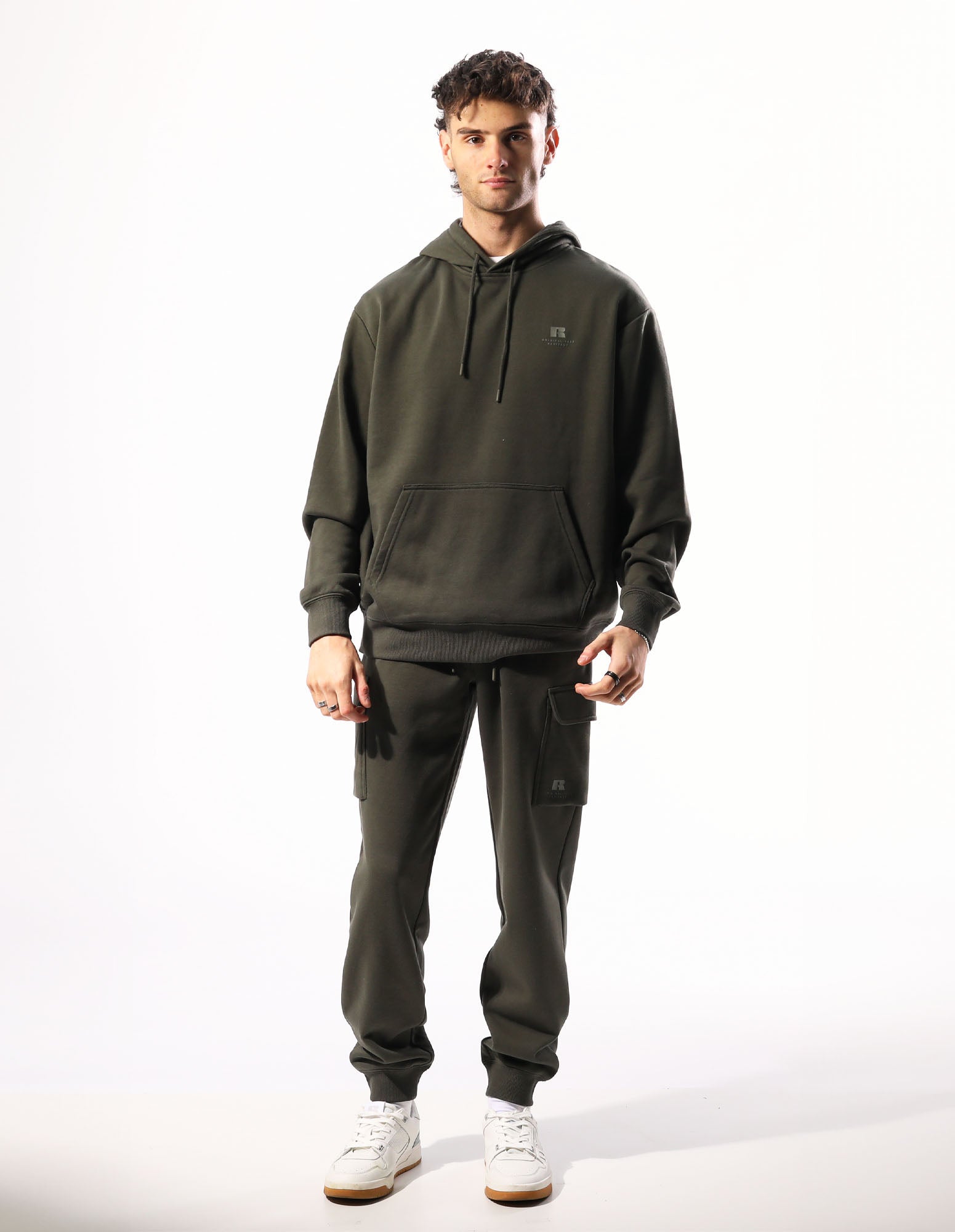 Russell Athletic Australia Men's Brooklyn Cargo Trackpant - Olive True Since 1902