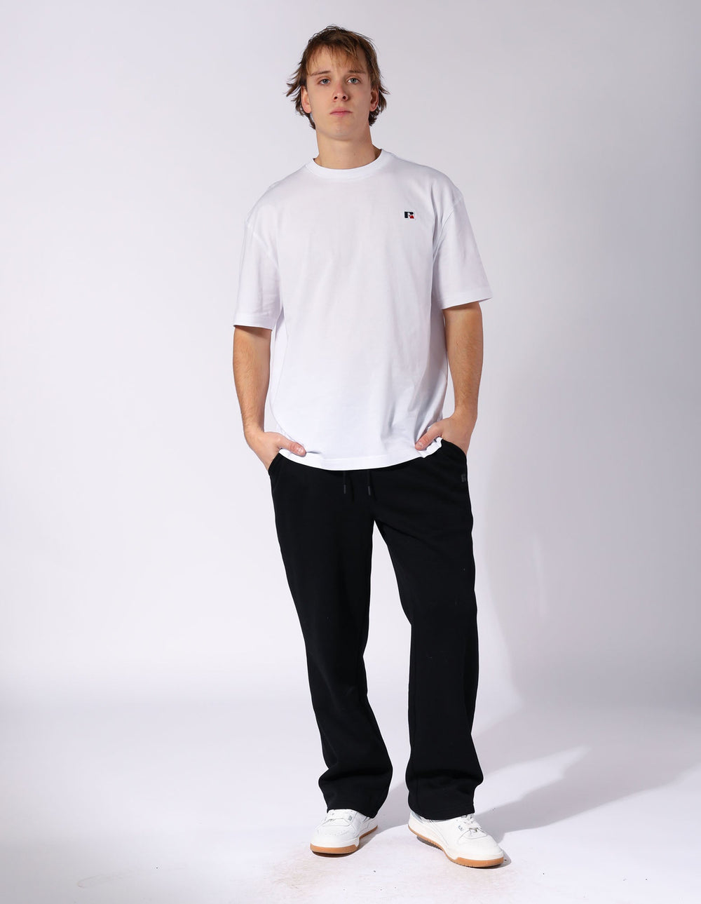 Russell Athletic Australia Men’s Brooklyn Straight Leg Black Trackpant | Russell Athletic True Since 1902