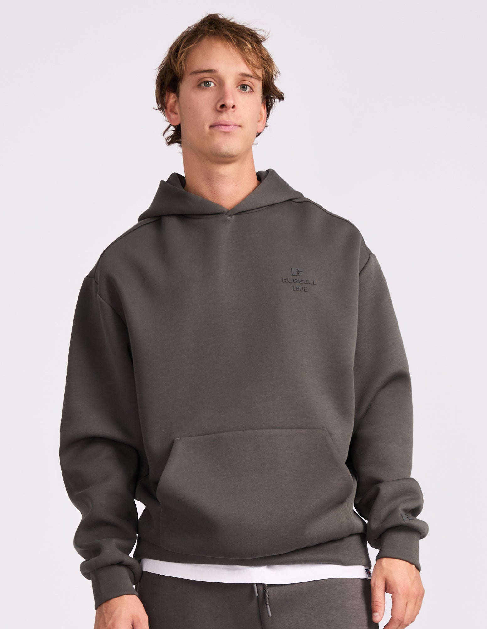 R tech Leisure Mens Hoodie - Iron