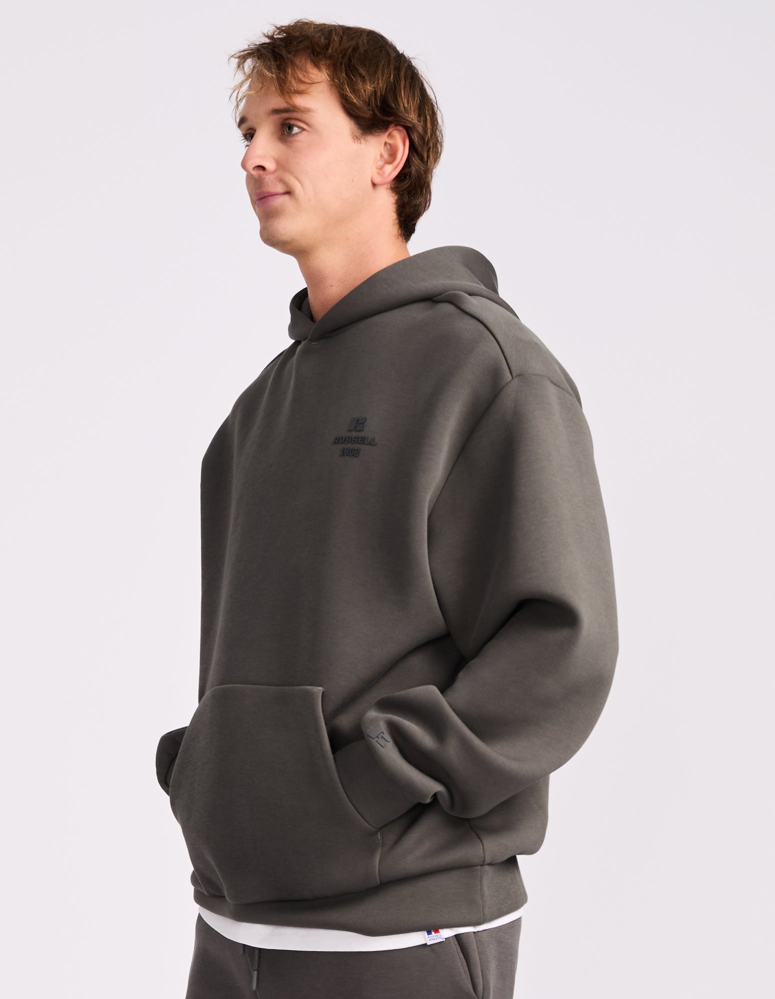 R tech Leisure Mens Hoodie - Iron
