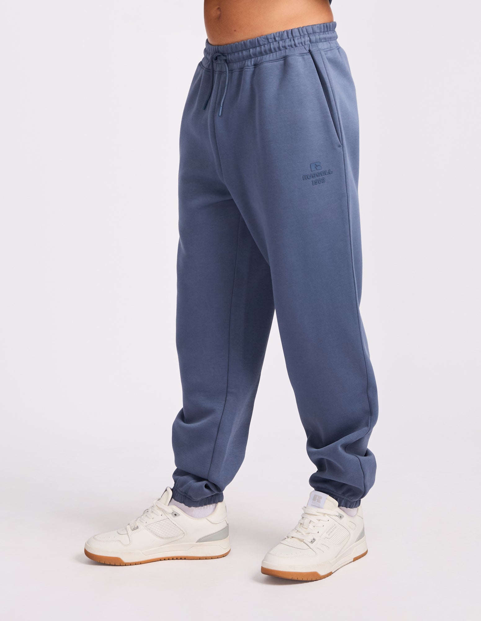 R Tech Leisure Cuffed Men's Track Pants - Denim Blue