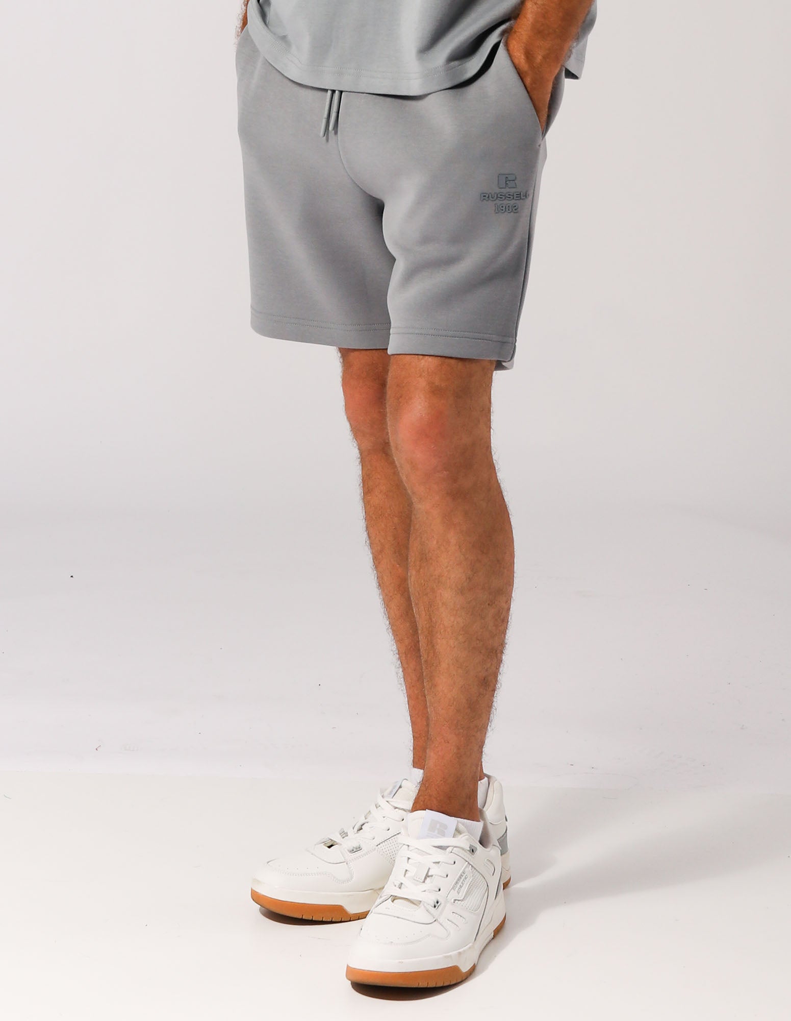 R Tech Leisure Mens Track Short - Ash