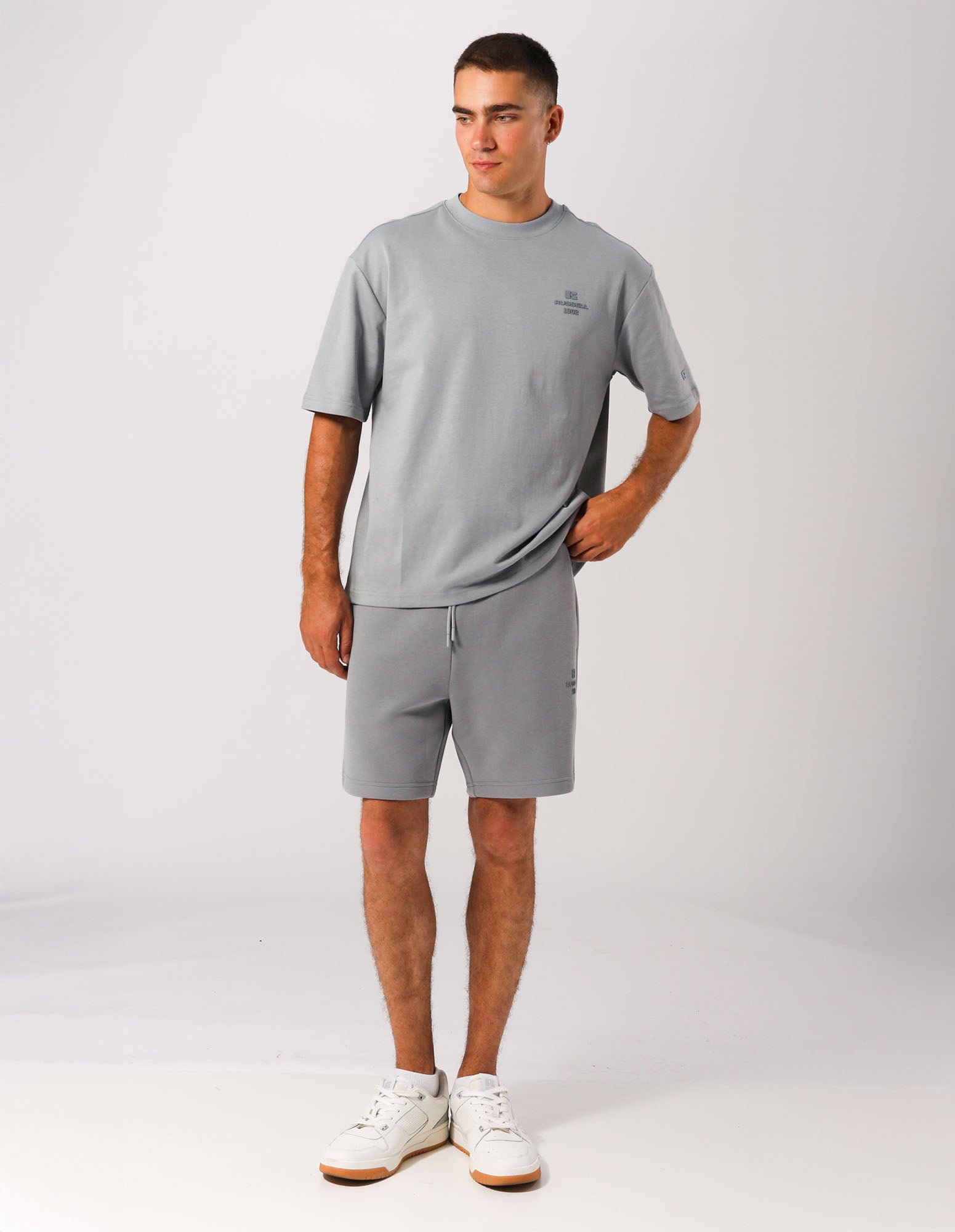 R Tech Leisure Mens Track Short - Ash