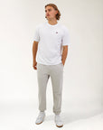 R Logo Terry Cuff Men's Trackpants - Stone