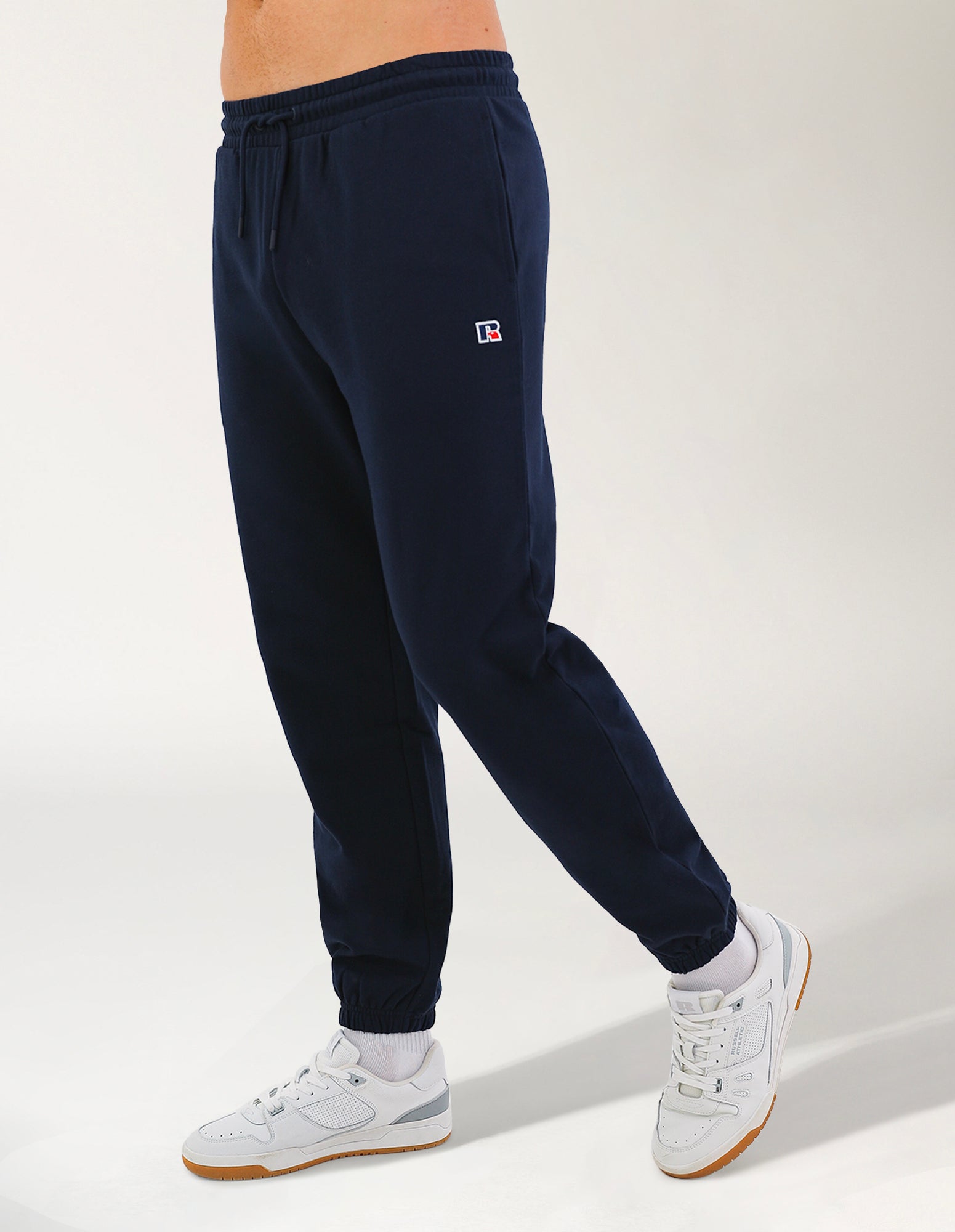 R Logo Terry Cuff Men's Trackpants - Michigan Navy