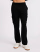 Brooklyn Men's Open Leg Cargo Trackpant - Black