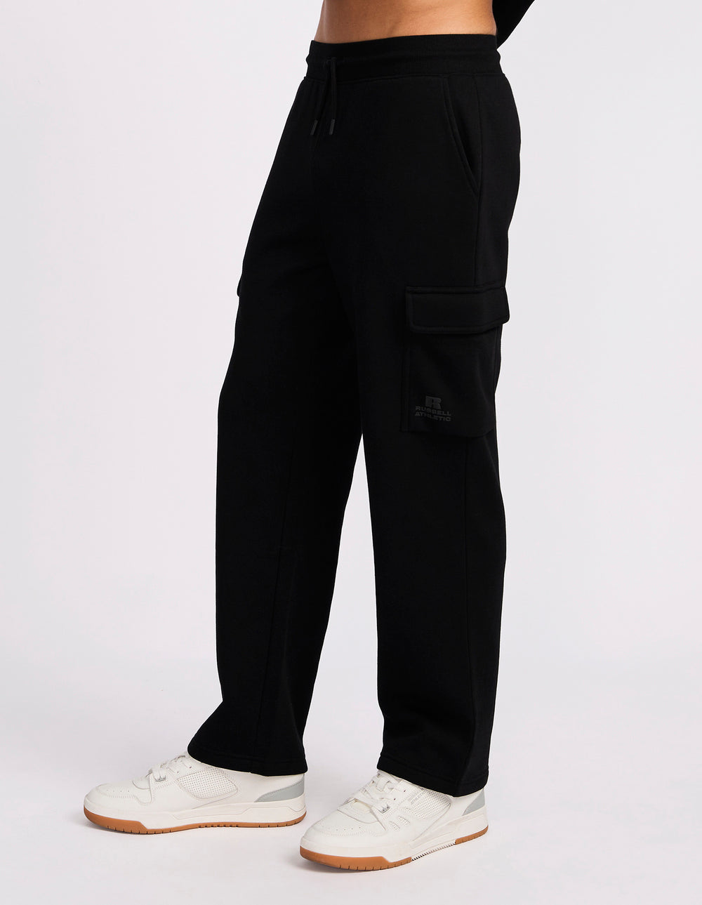 Brooklyn Men's Open Leg Cargo Trackpant - Black