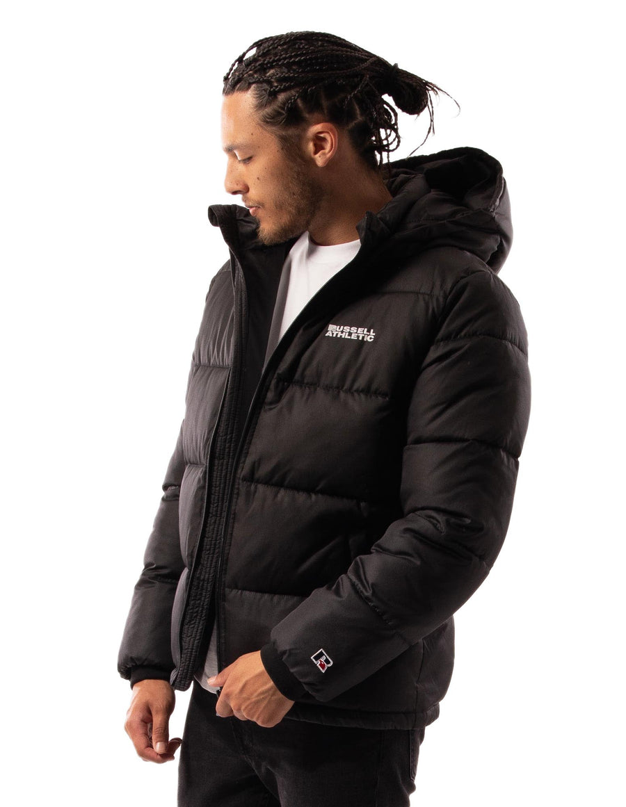 Russell Athletic Australia Men's Hampton Puffer Jacket in Black True Since 1902
