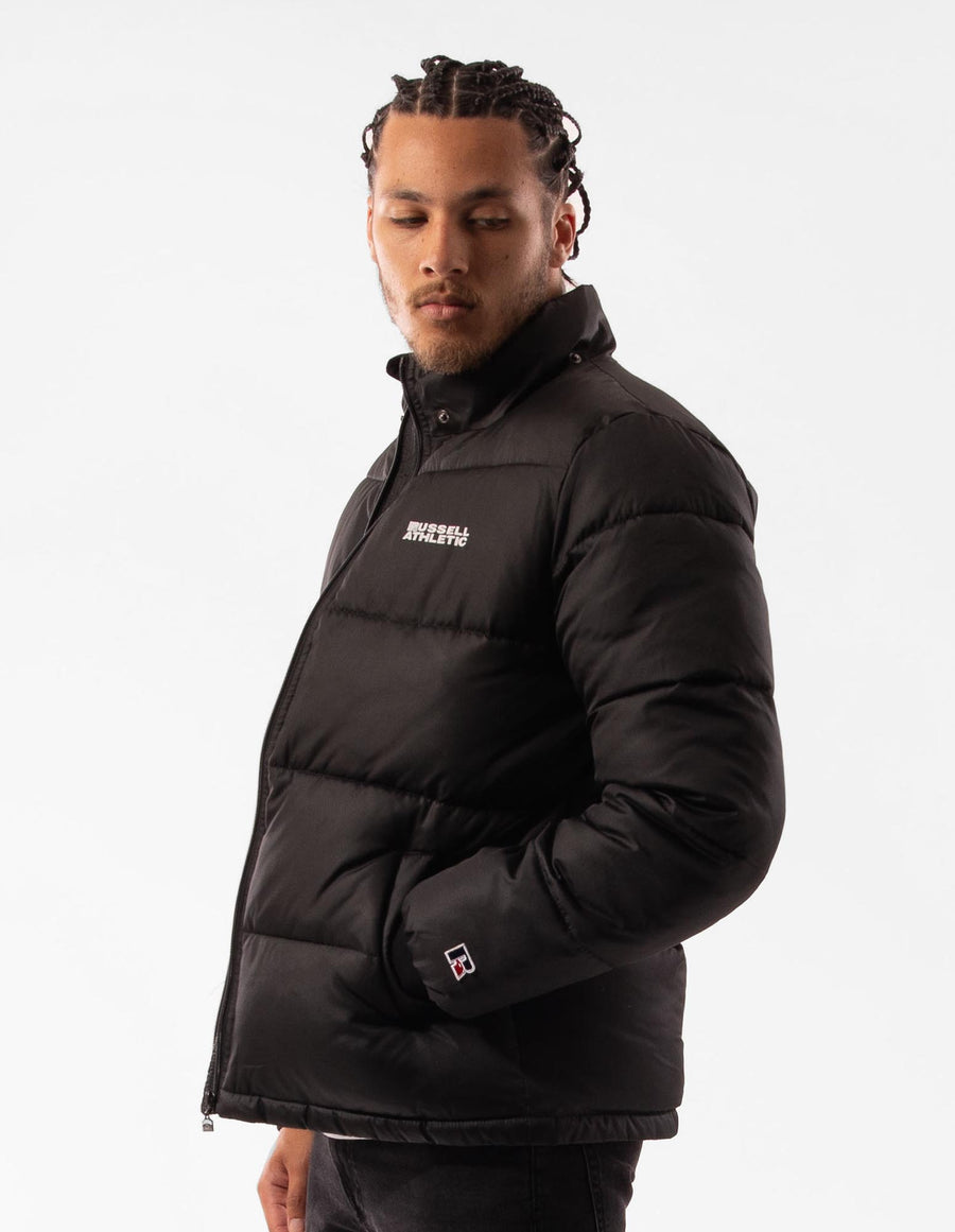 Russell Athletic Australia Men's Hampton Puffer Jacket in Black True Since 1902