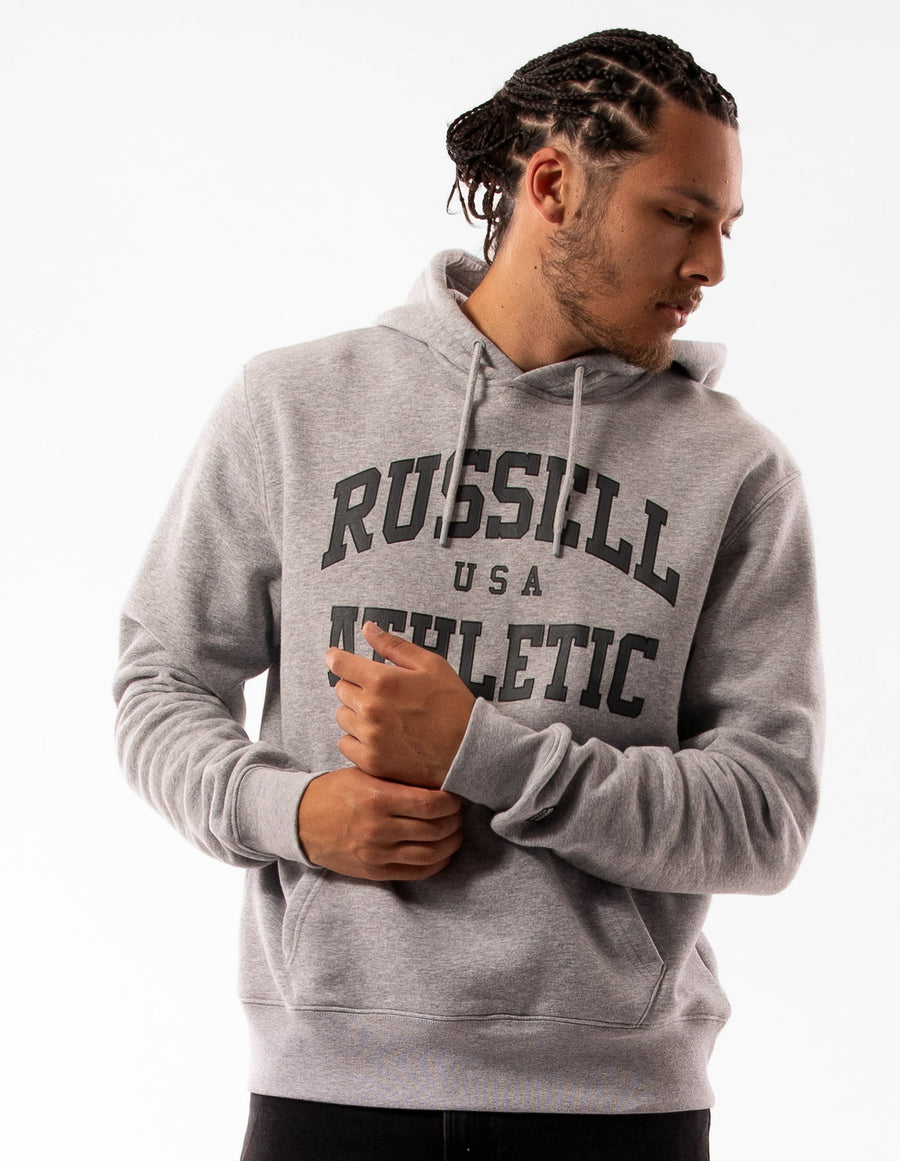 Russell Athletic Australia Men's Houston Hoodie - Grey Marle True Since 1902
