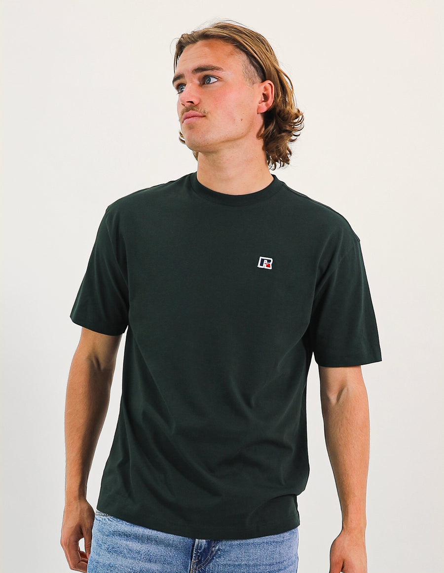 R Logo Oversize Men's Tee - Dark forest