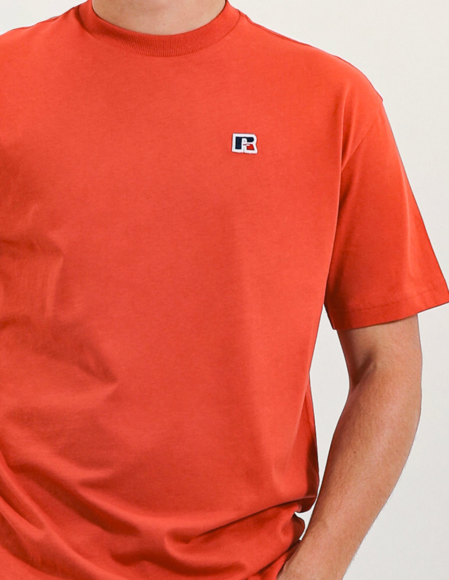 R Logo Oversize Men's Tee - Chilli