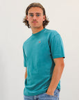 R Logo Oversize Men's Tee - Brittany Blue