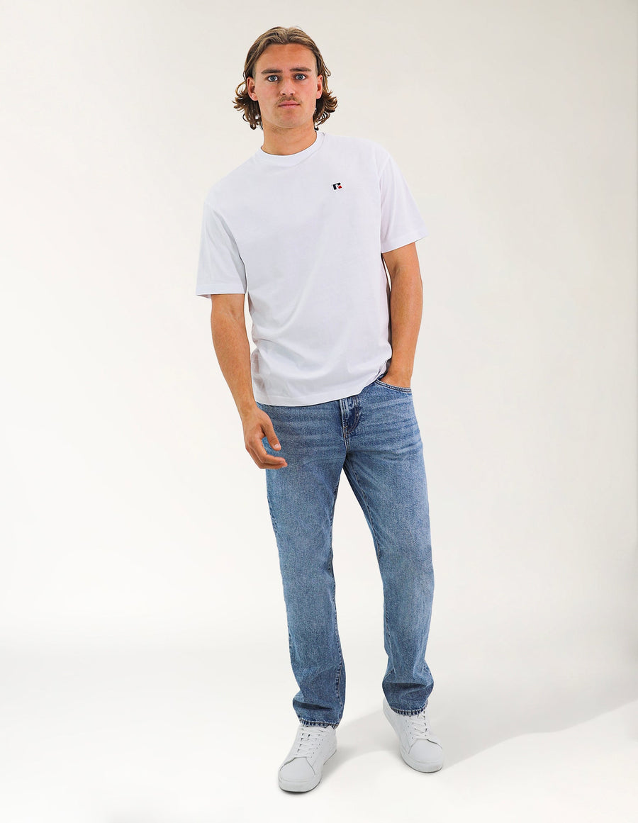 R Logo Oversize Men's Tee - White