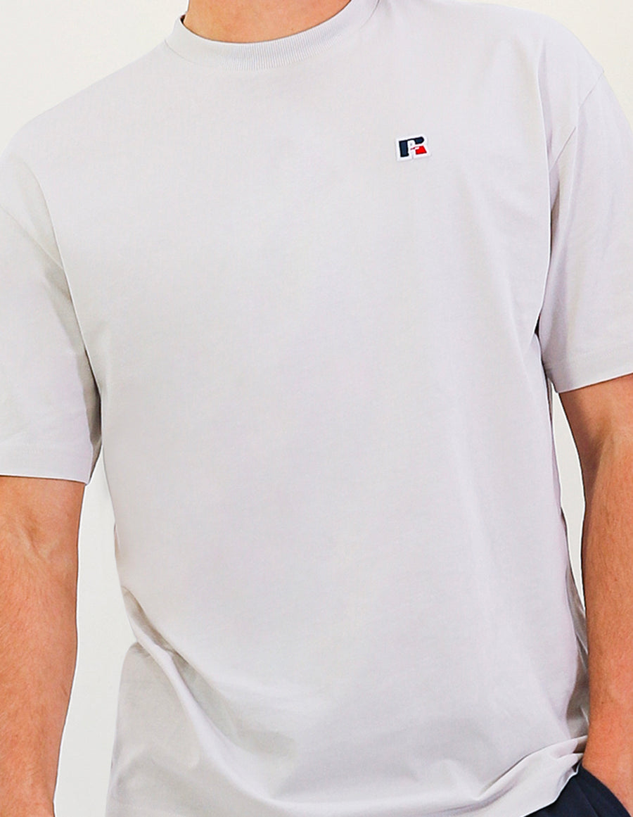 R Logo Oversize Men's Tee - Stone