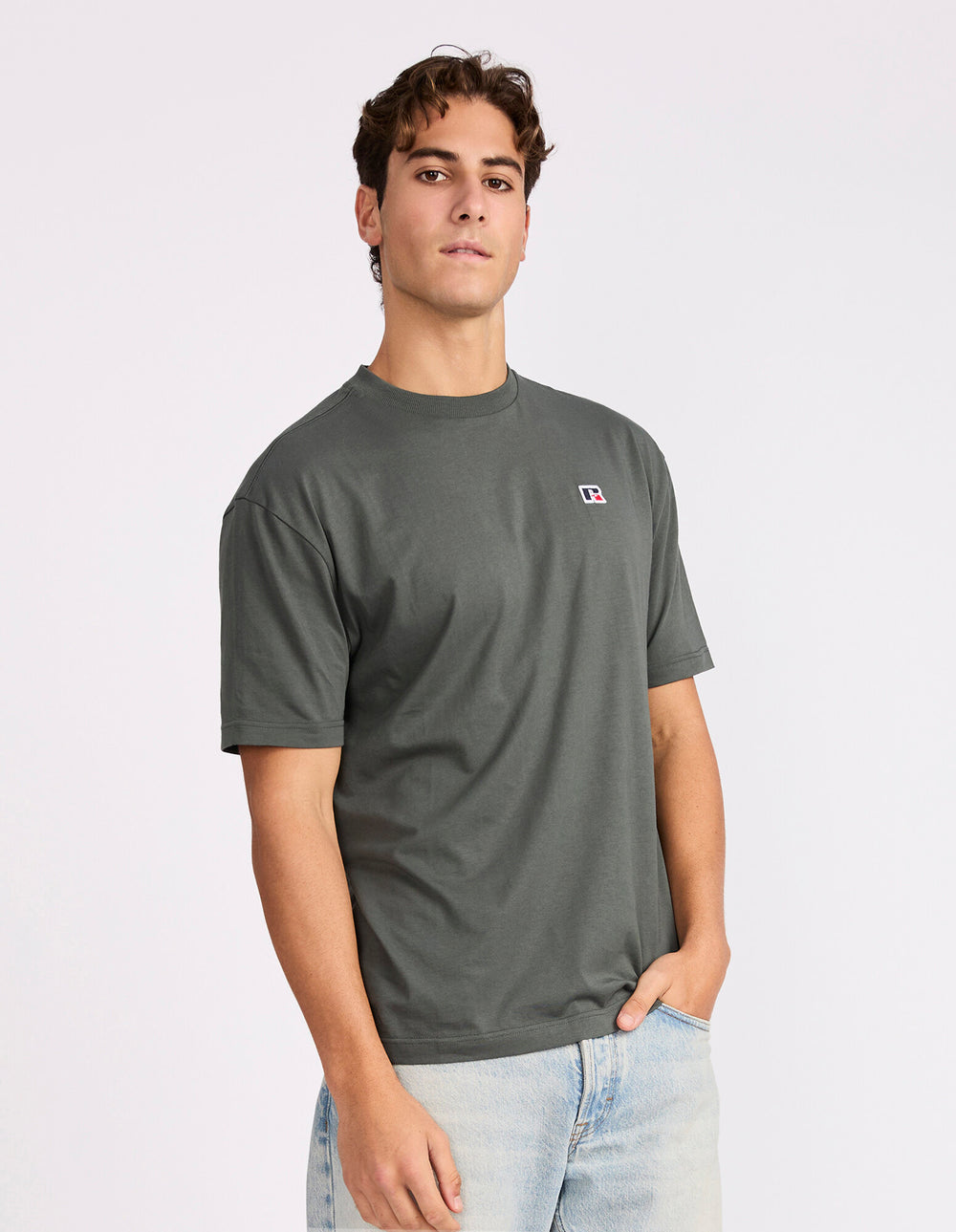 Russell Athletic Men's Oversize Tee R Logo