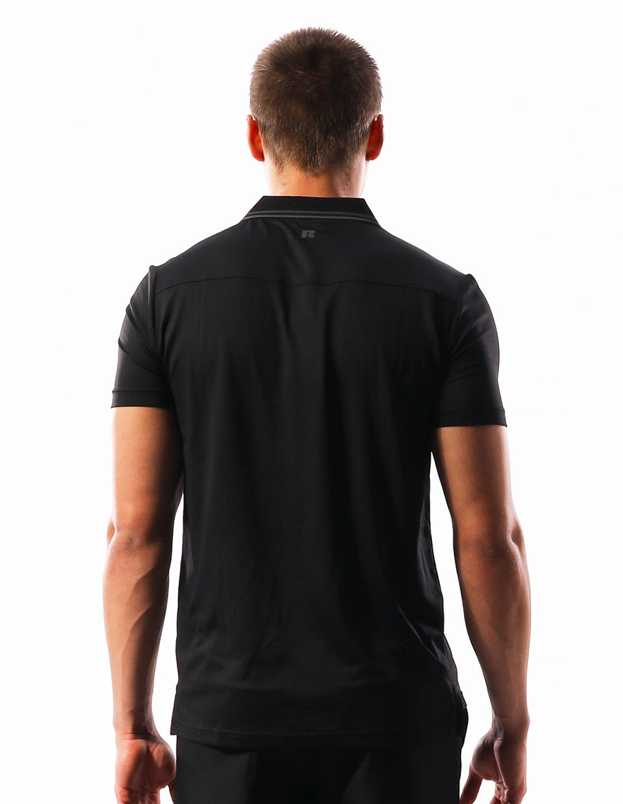 Russell Athletic Australia Men's Active Polo - Black True Since 1902