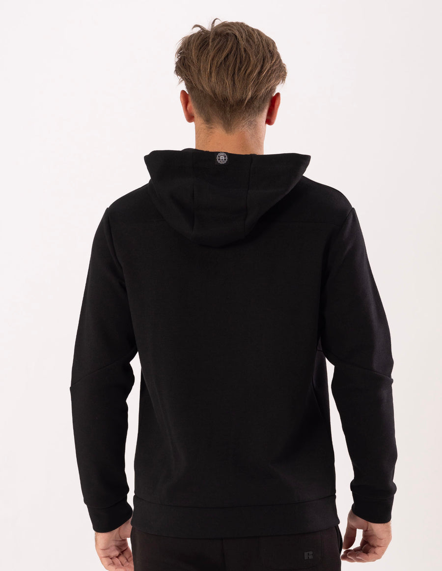 Russell Athletic Australia Men's R-Tech Zip Thru Hoodie - Black True Since 1902