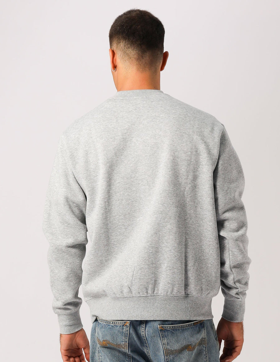 Russell Athletic Australia Men's Script Arch Crew Sweat - Grey Marle True Since 1902