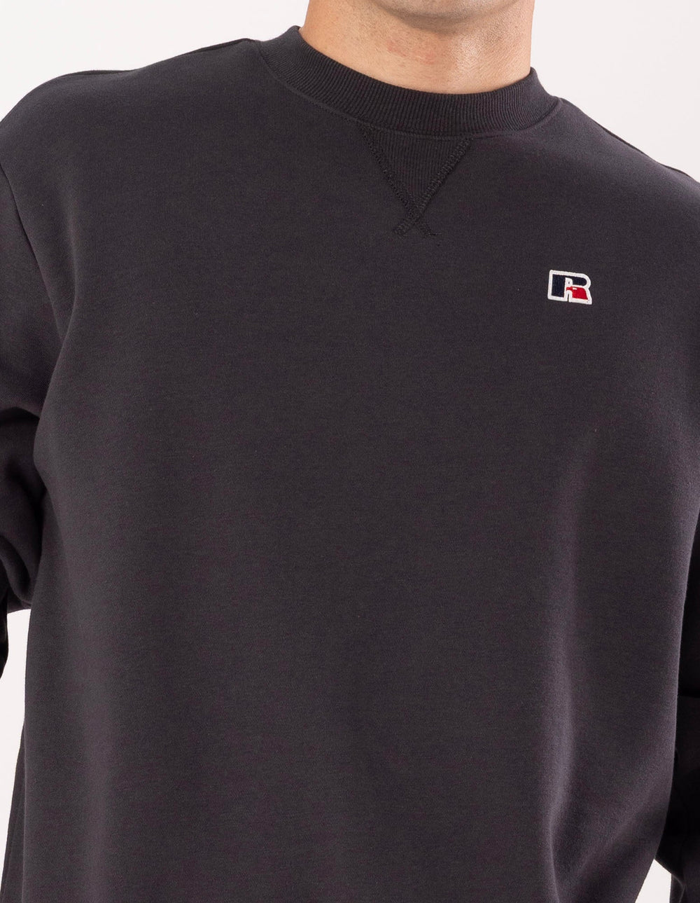 Russell Athletic Australia Men's R Logo Crew - Charcoal True Since 1902