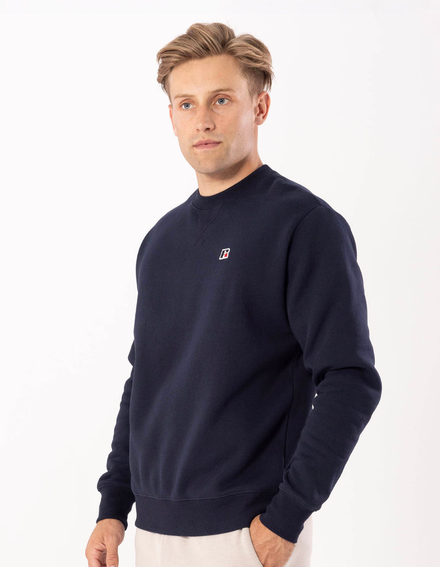 Russell Athletic Australia Men's R Logo Crew - Michigan Navy True Since 1902