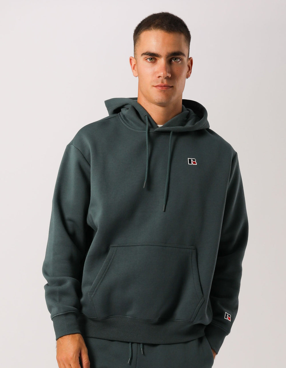 Russell Athletic Australia Mens R Logo Hoodie - Bottlebrush True Since 1902
