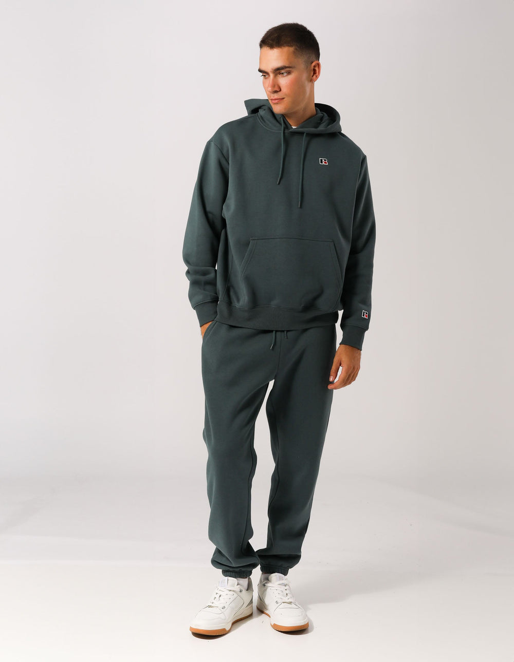 Russell Athletic Australia Mens R Logo Hoodie - Bottlebrush True Since 1902
