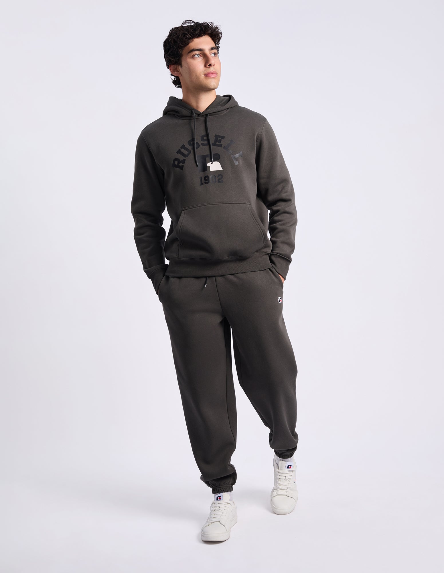 R Logo Men's Trackpants - Raven