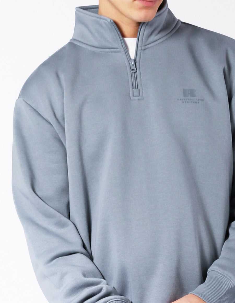 Russell Athletic Australia Men's Brooklyn Quarter Zip - Ash True Since 1902