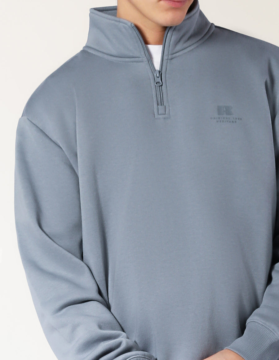 Men's Brooklyn Quarter Zip - Ash
