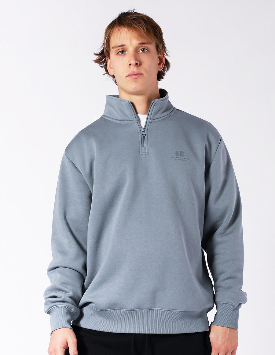 Russell Athletic Australia Men's Brooklyn Quarter Zip - Ash True Since 1902