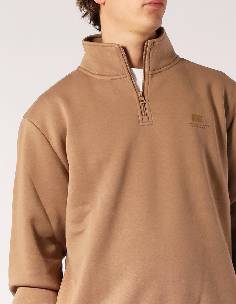 Men's Brooklyn Quarter Zip - Caramel