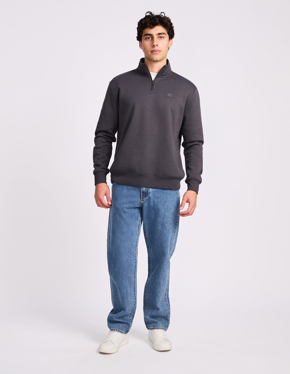 Brooklyn Men's Quarter Zip - Steel