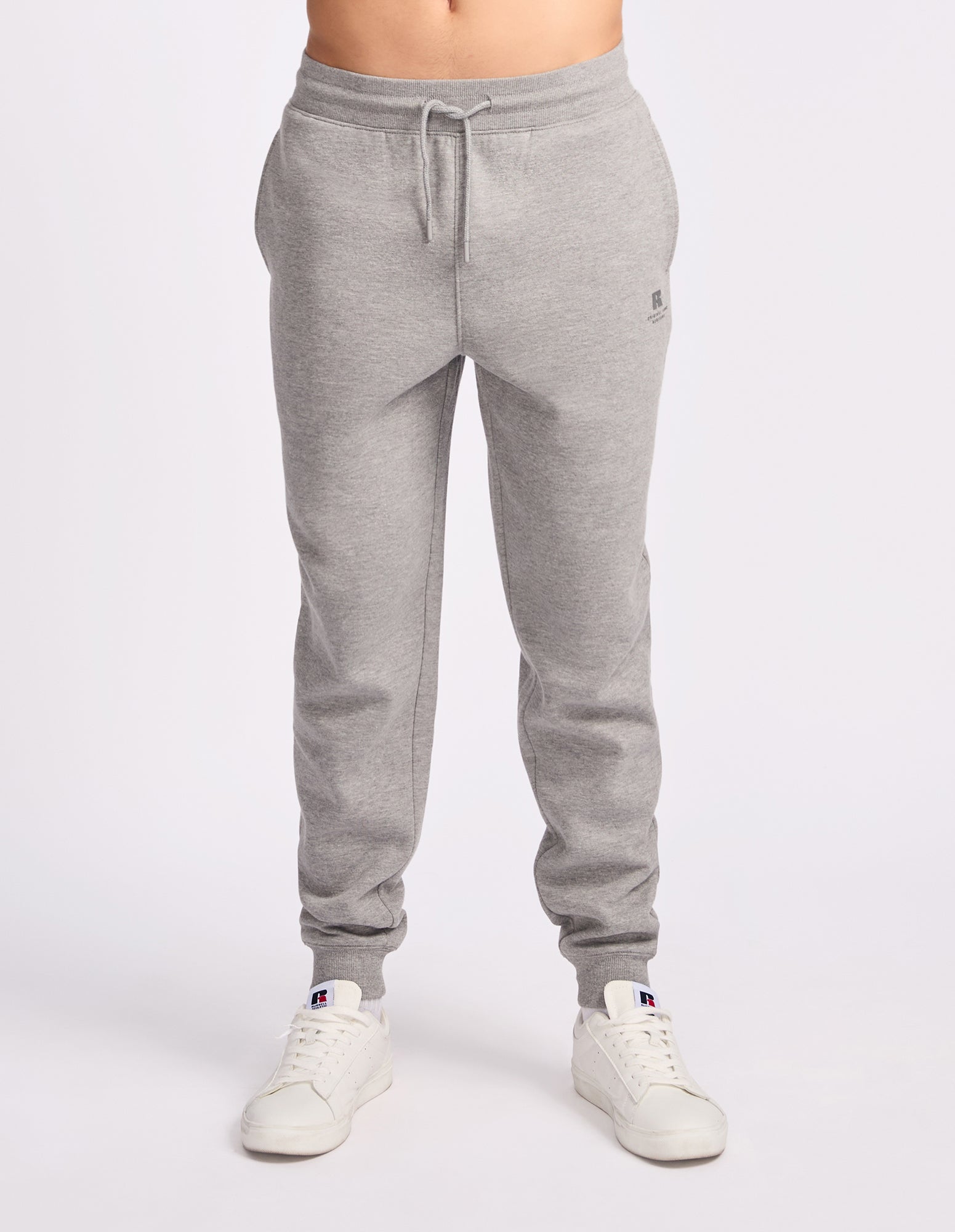 Men's Brooklyn Cuffed Trackpant - Mid Grey Marle