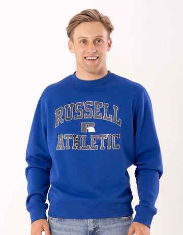 Russell Athletic Australia Men's Eagle Arch 2 Tone Crew - Pacific True Since 1902