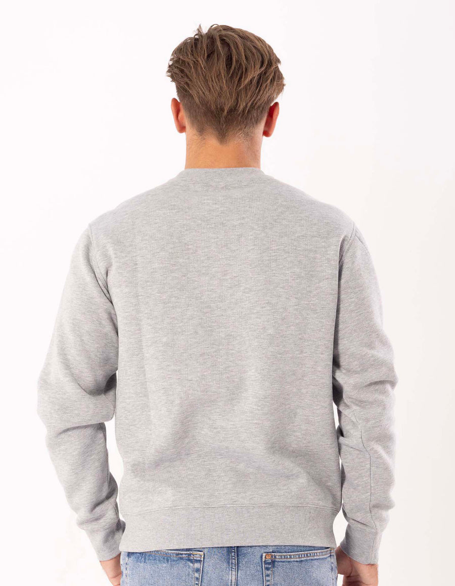 Russell Athletic Australia Men's Eagle Arch 2 Tone Crew - Grey Marle True Since 1902