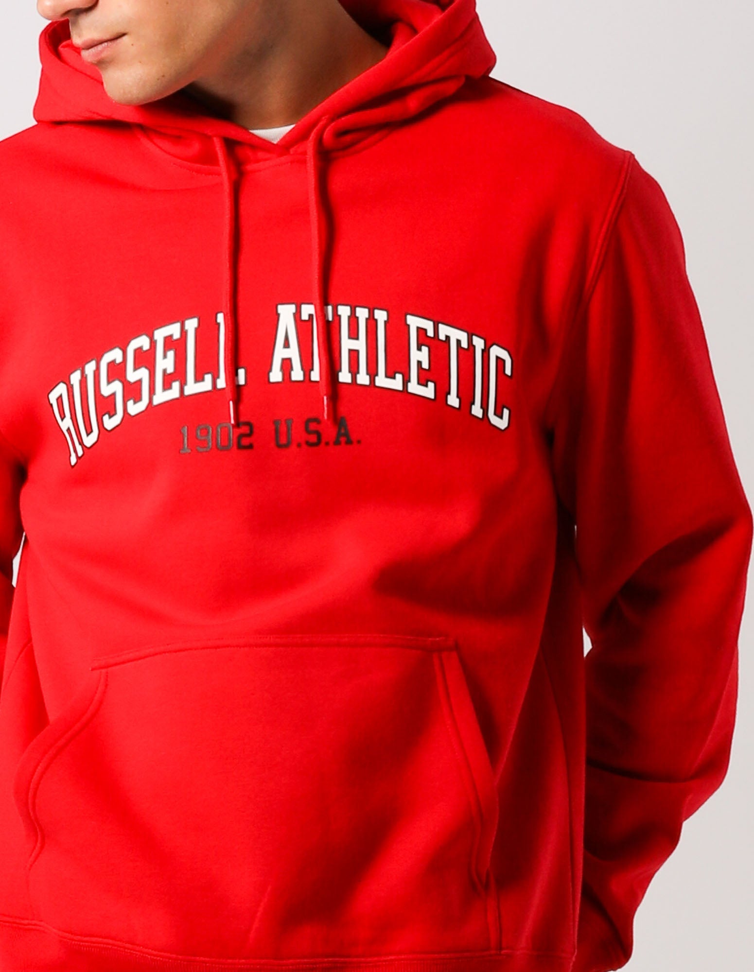 Russell Athletic Australia Men's Big Arch 2 Tone Hoodie - Ember True Since 1902