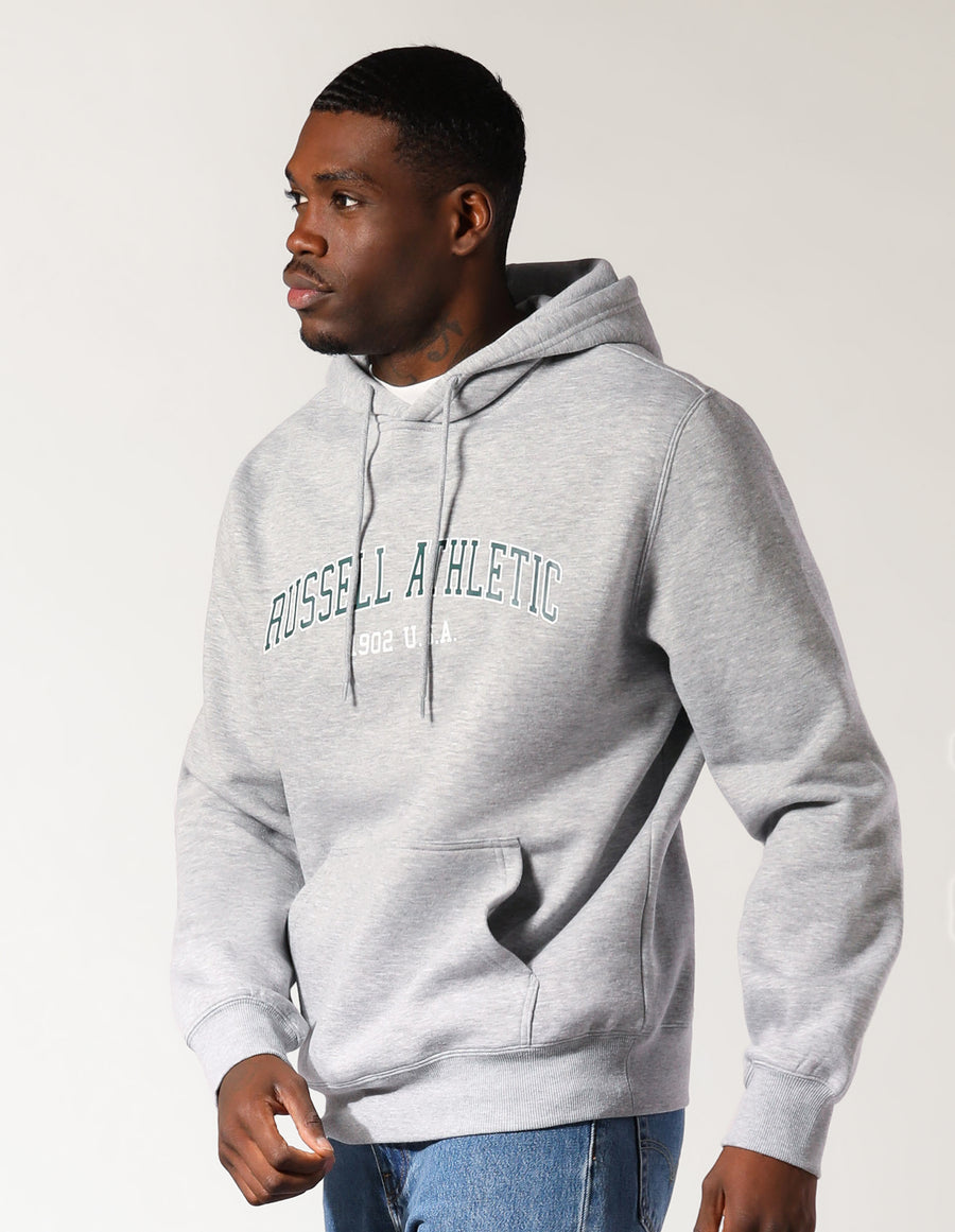 Men’s Big Arch 2-Tone Hoodie - Grey Marle | Russell Athletic