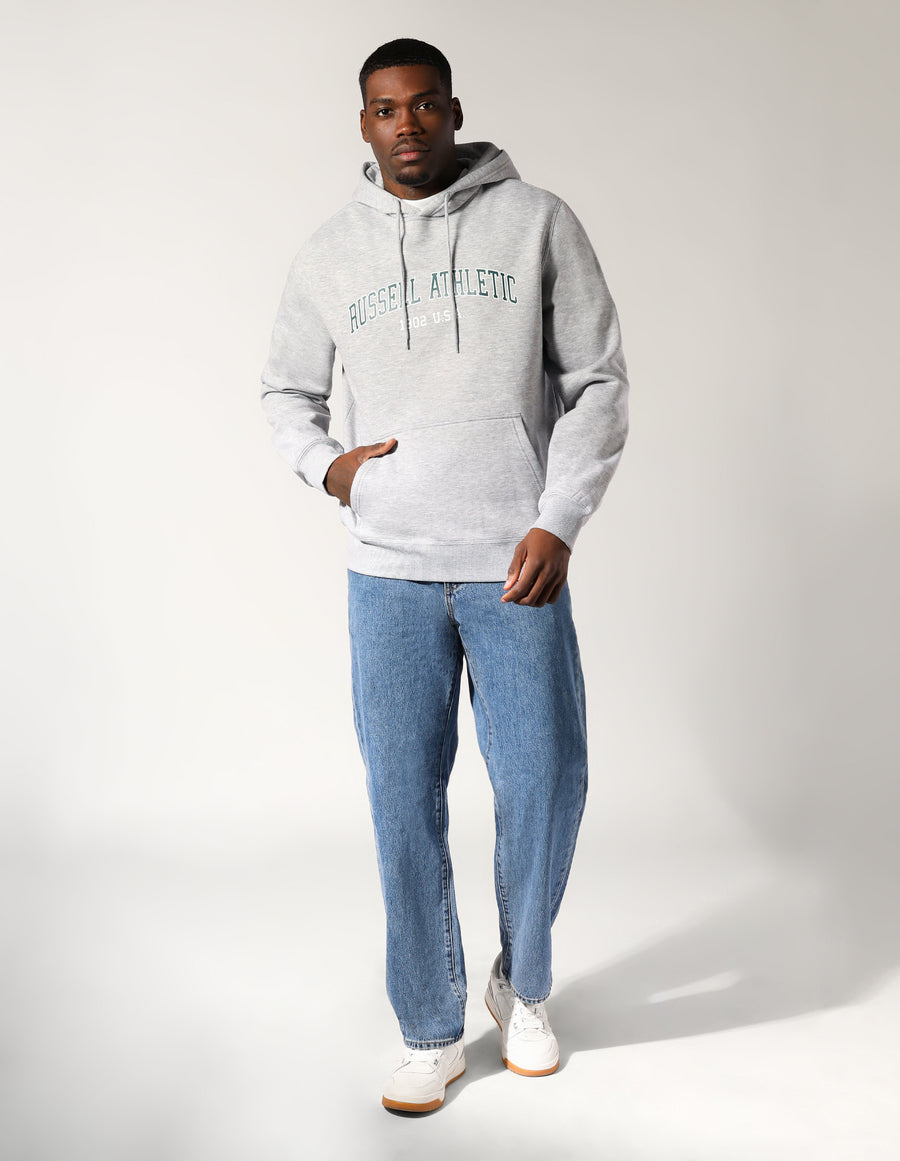 Men’s Big Arch 2-Tone Hoodie - Grey Marle | Russell Athletic