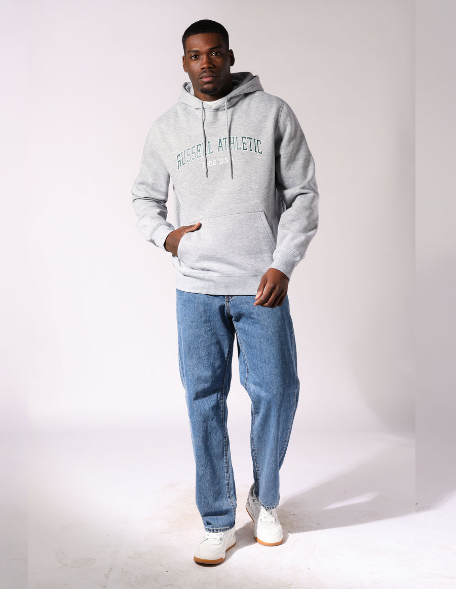 Russell Athletic Australia Men’s Big Arch 2-Tone Hoodie - Grey Marle | Russell Athletic True Since 1902