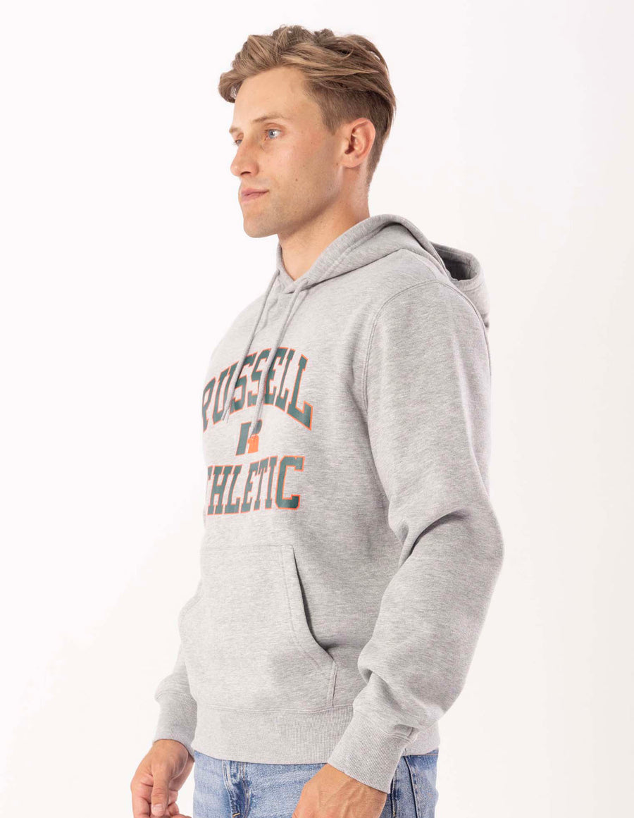 Russell Athletic Australia Men's Eagle Arch 2 Tone Hoodie - Grey Marle True Since 1902