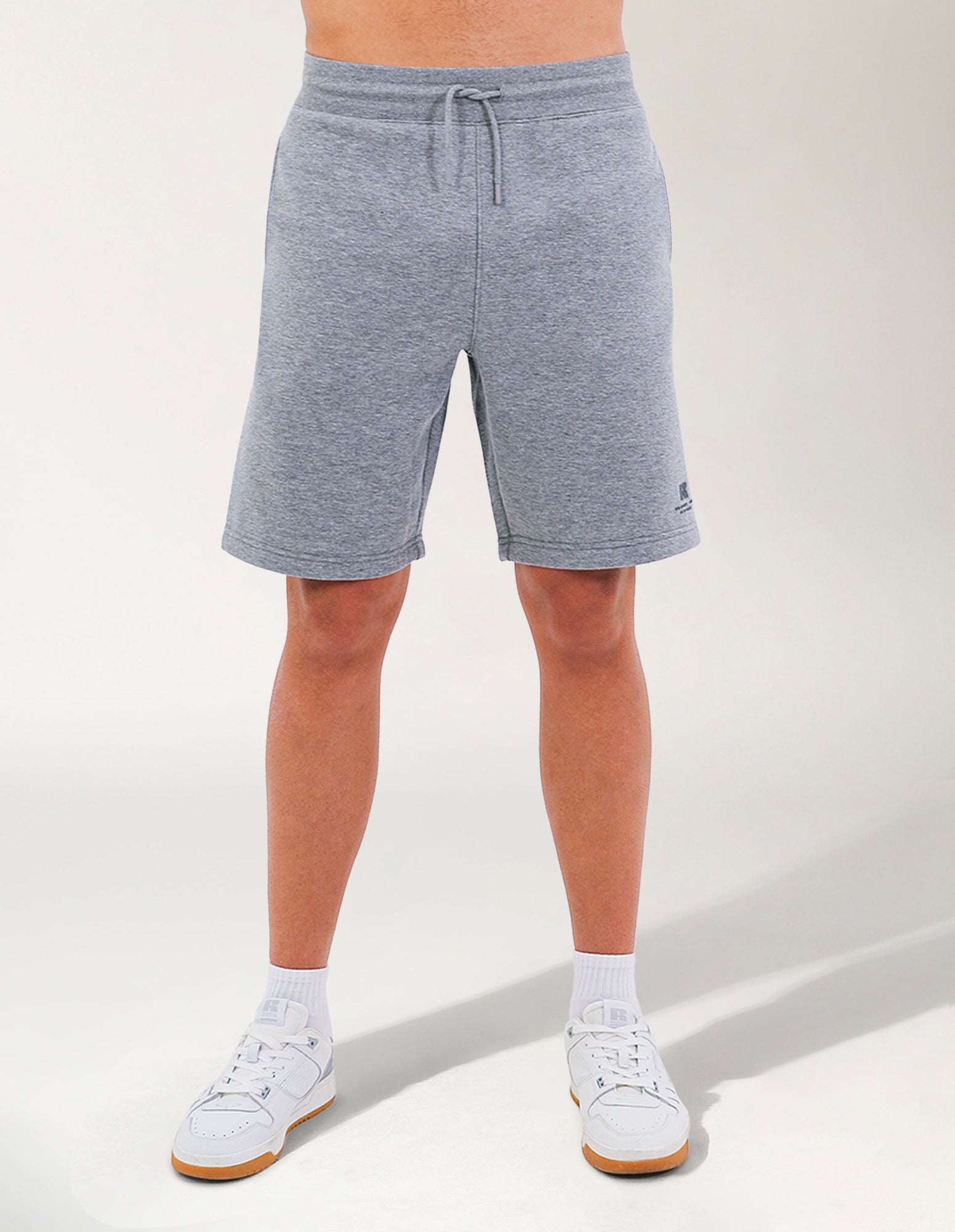 Brooklyn Loose Fit Mens Trackshort - Mid Grey Marle