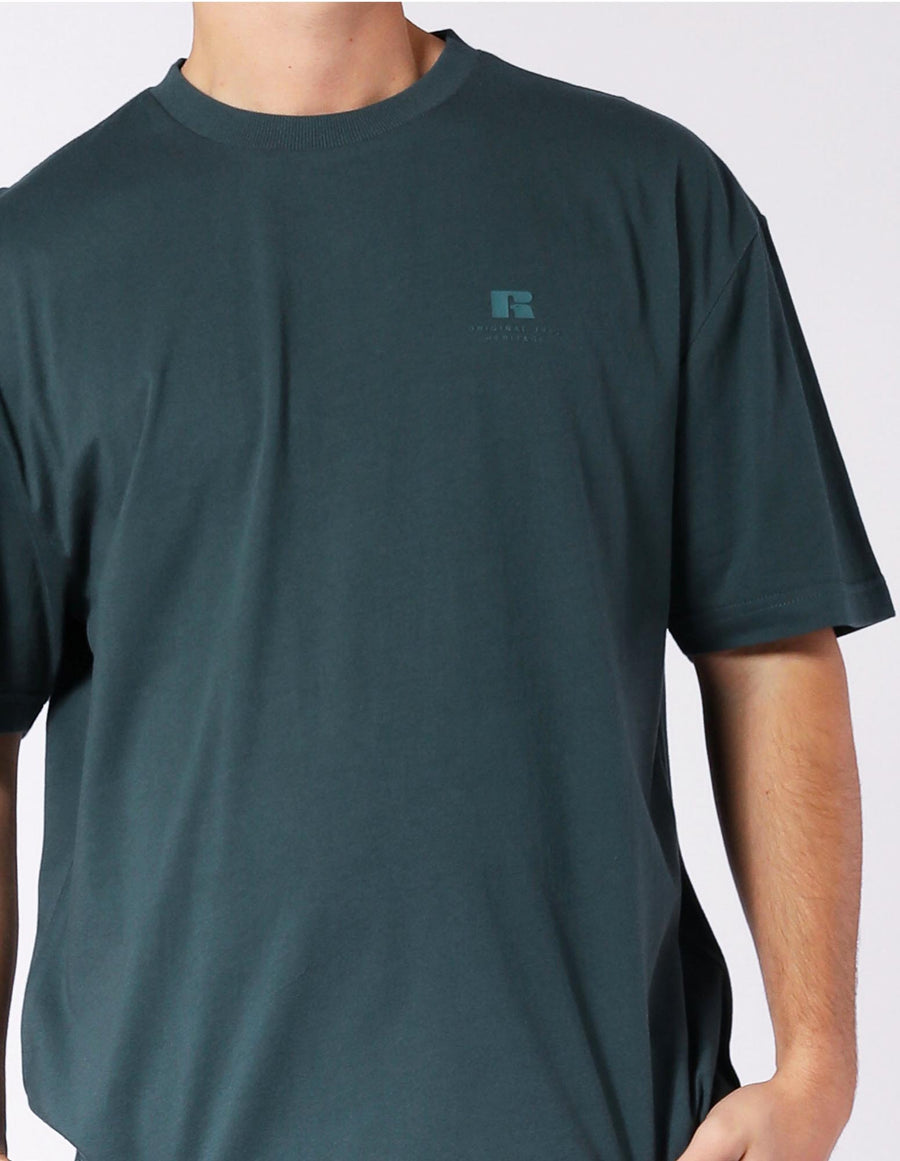 Russell Athletic Australia Men's Brooklyn Oversize Tee - Hydro Green True Since 1902