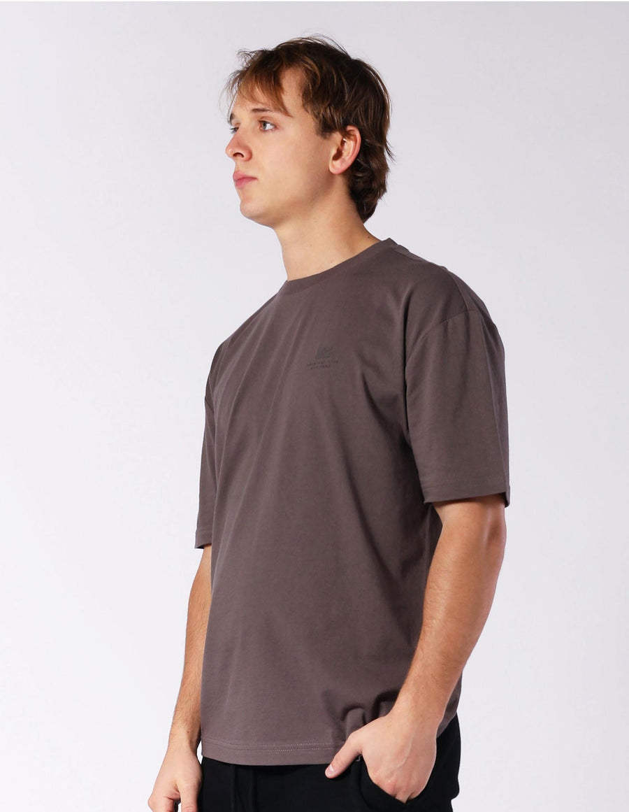 Men's Brooklyn Oversize Tee - Peat Brown