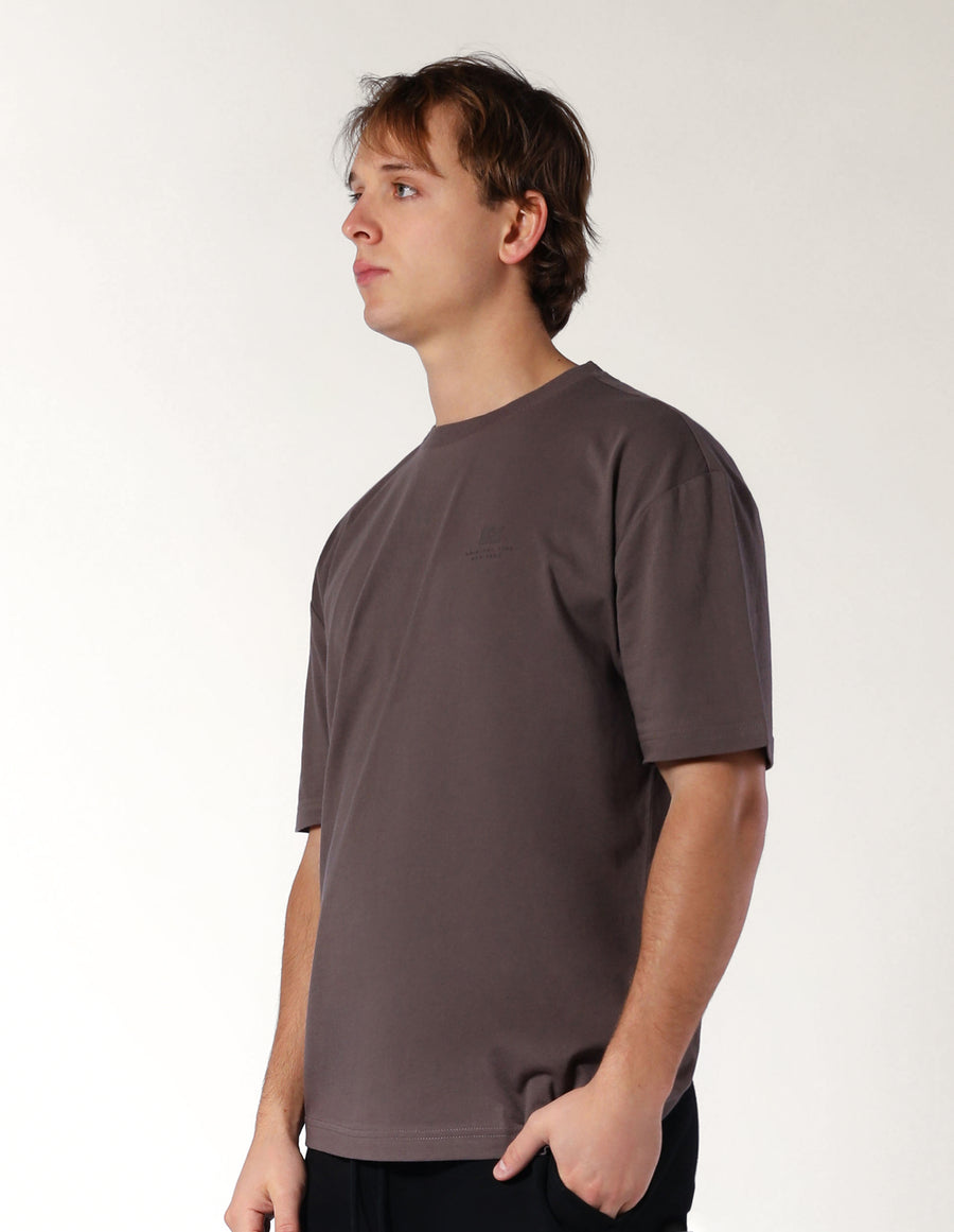 Men's Brooklyn Oversize Tee - Peat Brown