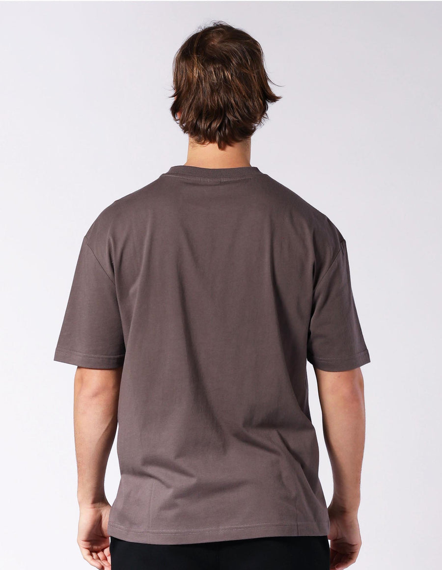 Men's Brooklyn Oversize Tee - Peat Brown